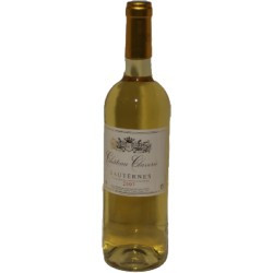 Vins blanc moeleux Château Claverie Sauternes N° VBM2