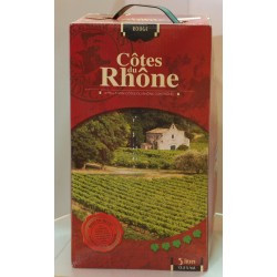 Côte du Rhône rouge 5 litres et 10 litres